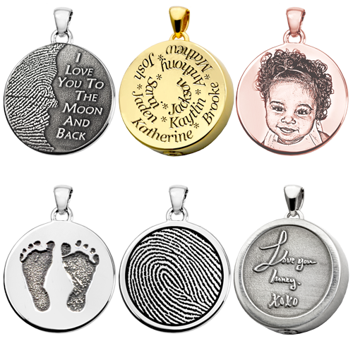 Personalized Round Pendant Jewelry