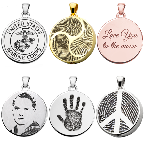 Personalized Round Pendant Jewelry