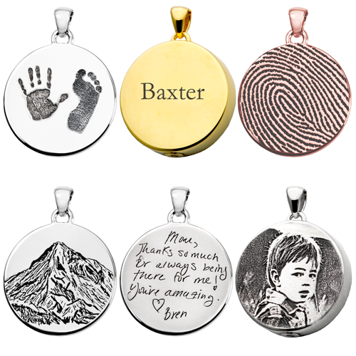 Personalized Round Pendant Jewelry