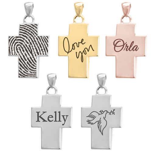 Personalized Standard Cross Pendant