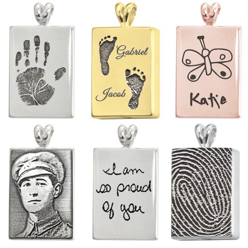 Personalized Rectangle Pendant Jewelry