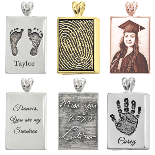 Personalized Rectangle Pendant Jewelry
