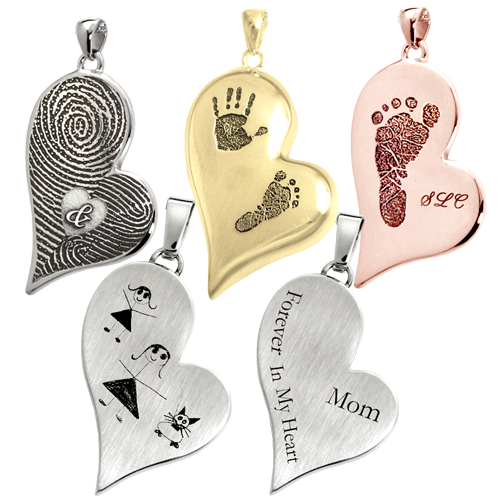Personalized Teardrop Heart Pendant Jewelry