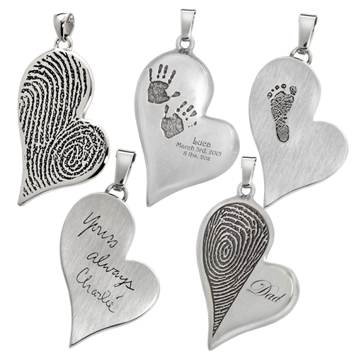 Personalized Teardrop Heart Pendant Jewelry
