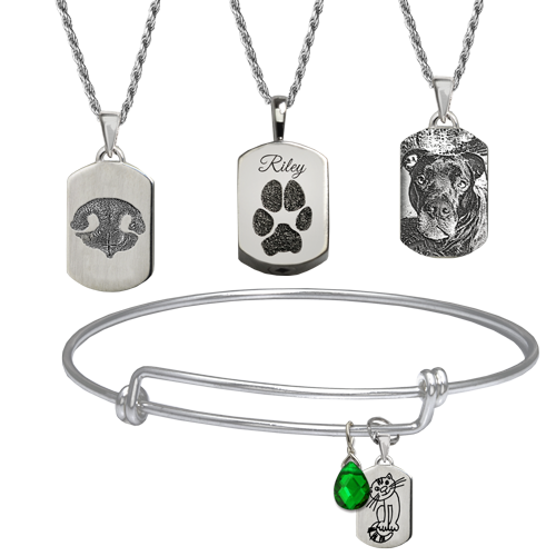 Personalized Petite Dog Tag Pendant