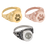 Personalized Antique Round Ring Cremation Jewelry