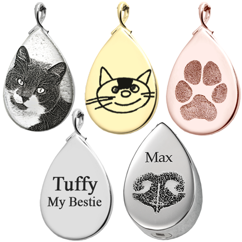 Personalized Teardrop Pendant Jewelry
