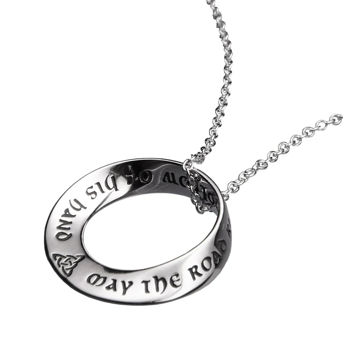 May The Road Rise To Meet You - St. Patrick 14K Gold Necklace