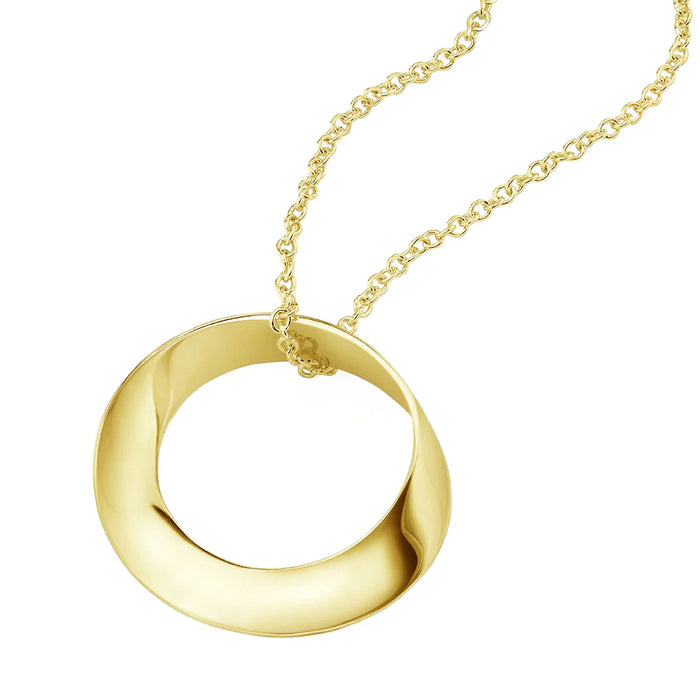 Pure Mobius 14K Gold Necklace