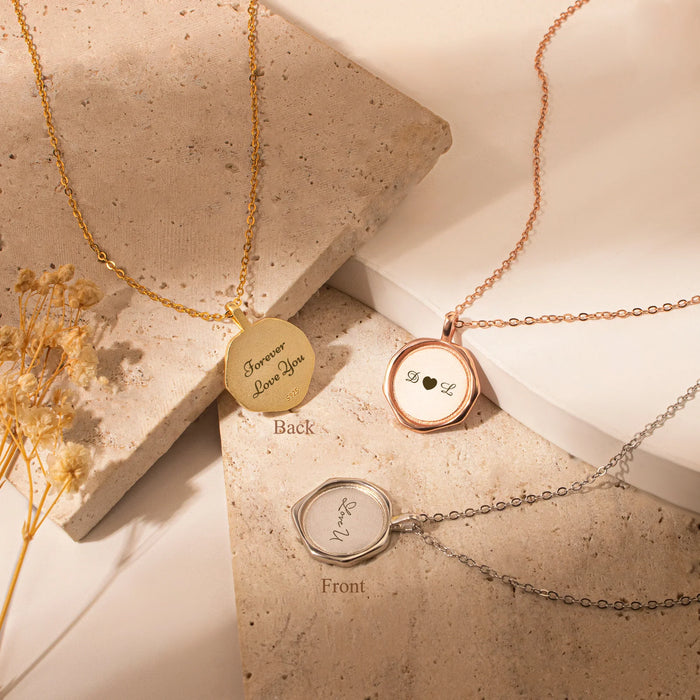 Custom Text Stamped Necklace-Jewelry-Anavia-Afterlife Essentials