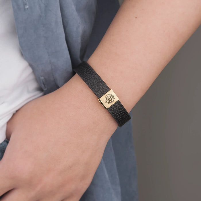 Personalized Pet Portrait Memorial Leather Bracelet-Jewelry-Anavia-Afterlife Essentials