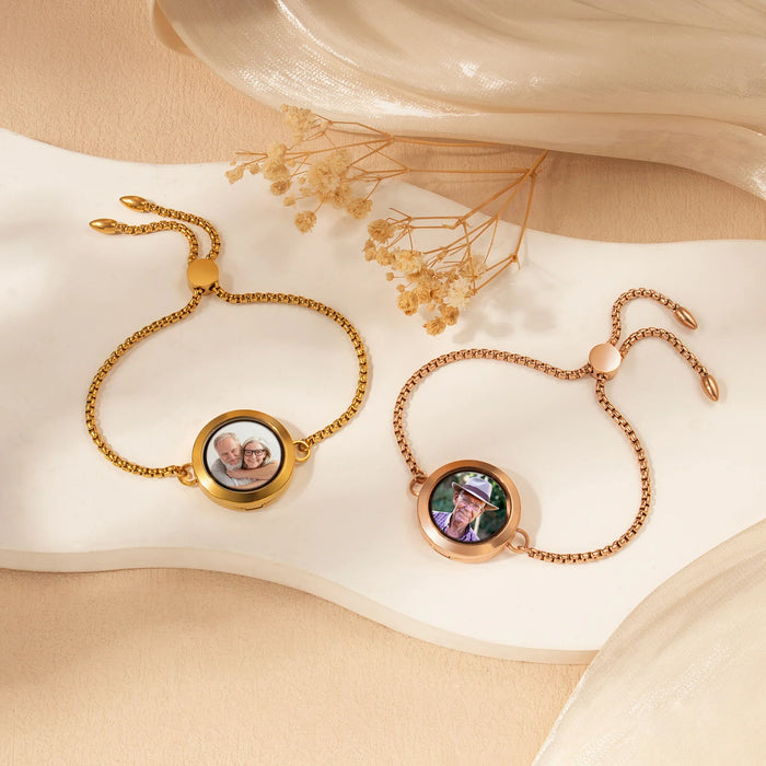 Photo Locket Slider Bracelet-Jewelry-Anavia-Afterlife Essentials