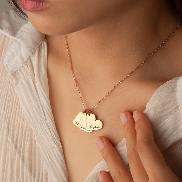 Custom Sideways Heart Necklace-Jewelry-Anavia-Afterlife Essentials