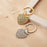 Fingerprint Heart Memorial Key Chain with Angel Wing Charm-Jewelry-Anavia-Afterlife Essentials