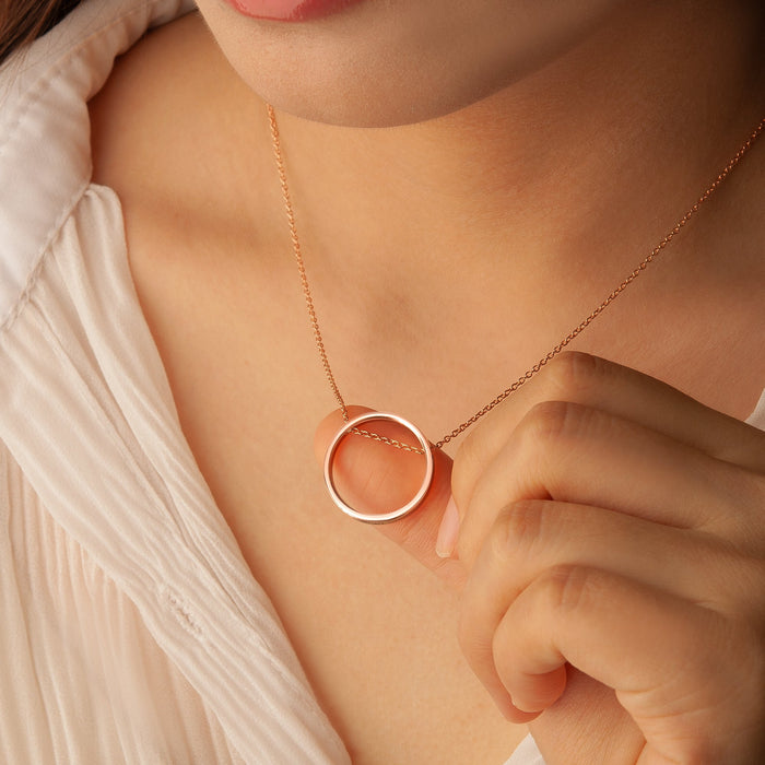 Personalized Flat Laying Ring Necklace-Jewelry-Anavia-Afterlife Essentials