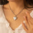 Birth Flower Heart Photo Locket Necklace-Jewelry-Anavia-Afterlife Essentials