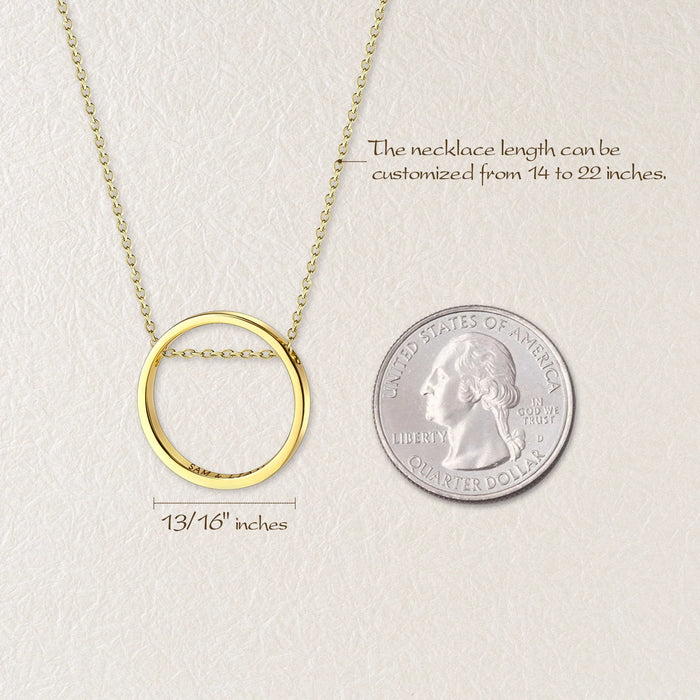 Personalized Flat Laying Ring Necklace-Jewelry-Anavia-Afterlife Essentials