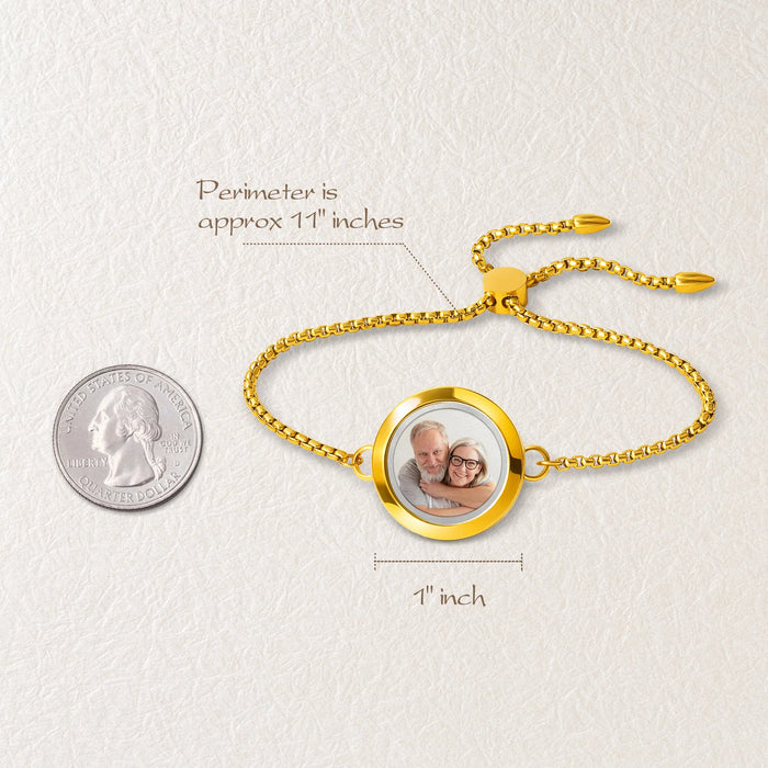 Photo Locket Slider Bracelet-Jewelry-Anavia-Afterlife Essentials