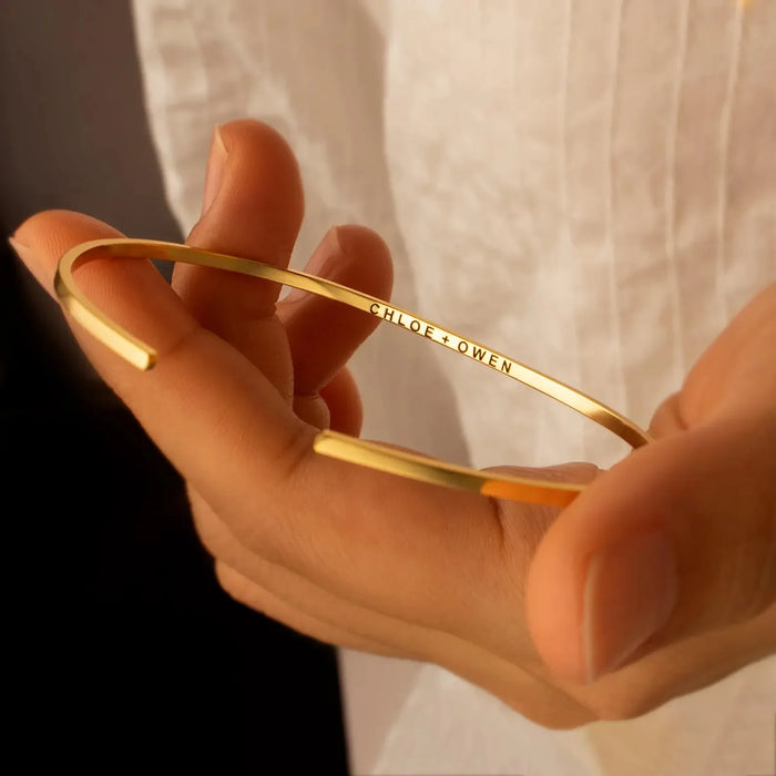 Sterling Silver Skinny Cuff Bracelet-Jewelry-Anavia-Afterlife Essentials