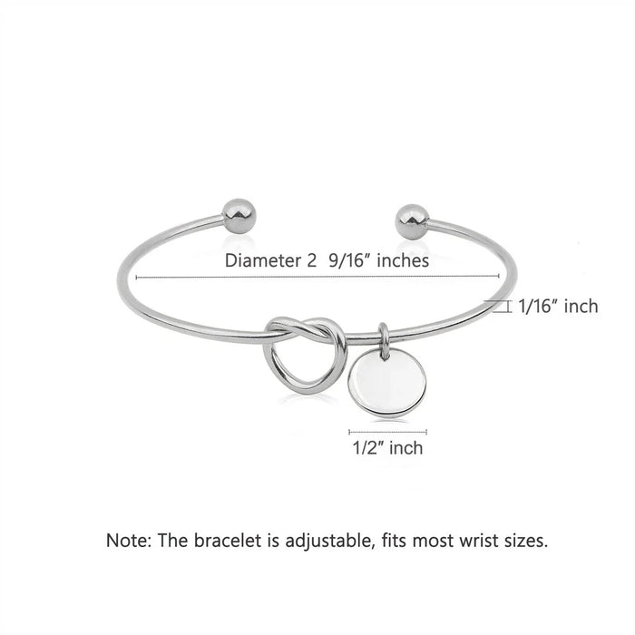 Custom Fingerprint Charm Memorial Bangle Bracelet-Jewelry-Anavia-Afterlife Essentials