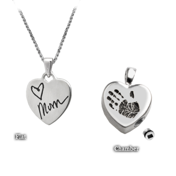 Personalized Petite Heart Pendant