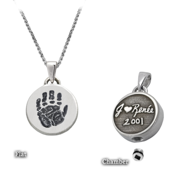 Personalized Petite Round Pendant