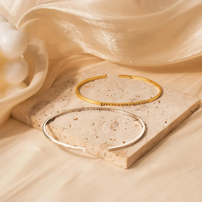 Sterling Silver Skinny Cuff Bracelet-Jewelry-Anavia-Afterlife Essentials