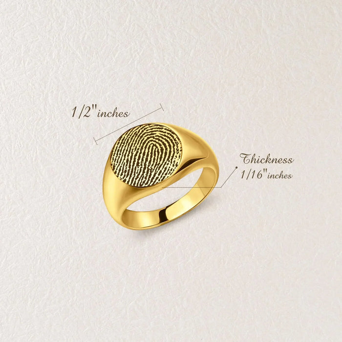 Fingerprint Signet Memorial Rings-Jewelry-Anavia-Afterlife Essentials