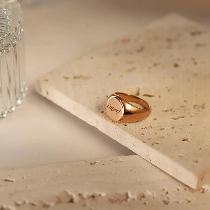 Fingerprint Signet Memorial Rings-Jewelry-Anavia-Afterlife Essentials