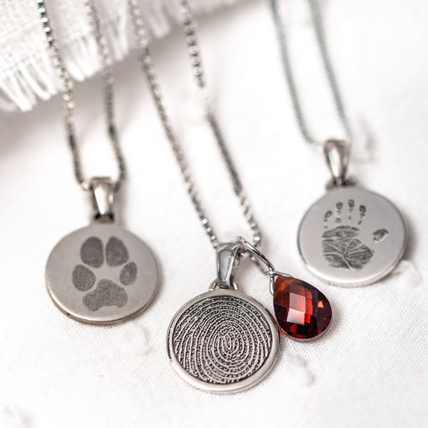 Personalized Petite Round Pendant