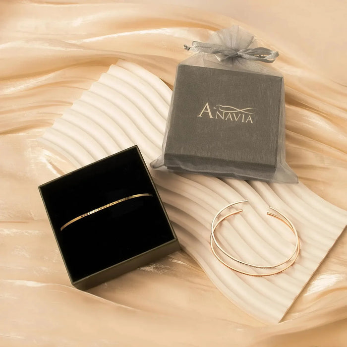 Sterling Silver Skinny Cuff Bracelet-Jewelry-Anavia-Afterlife Essentials