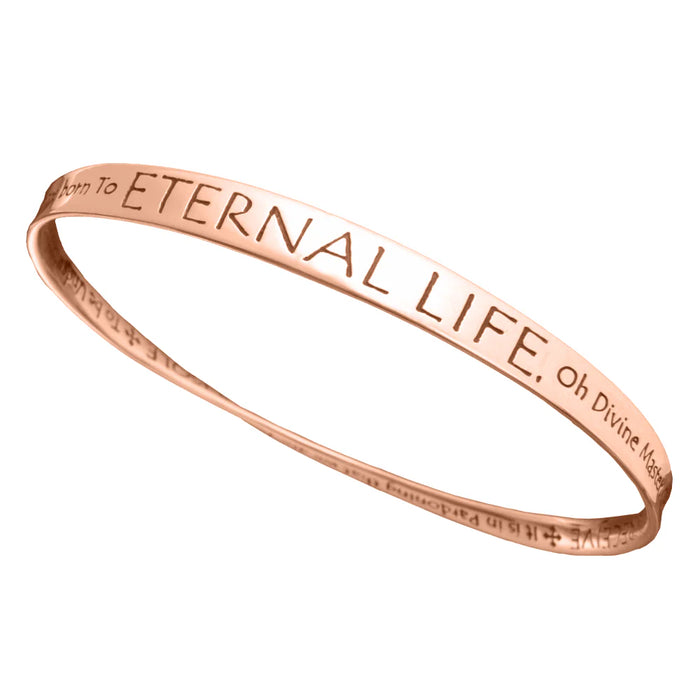 Eternal Life Prayer - St. Francis 14K Gold Bracelet