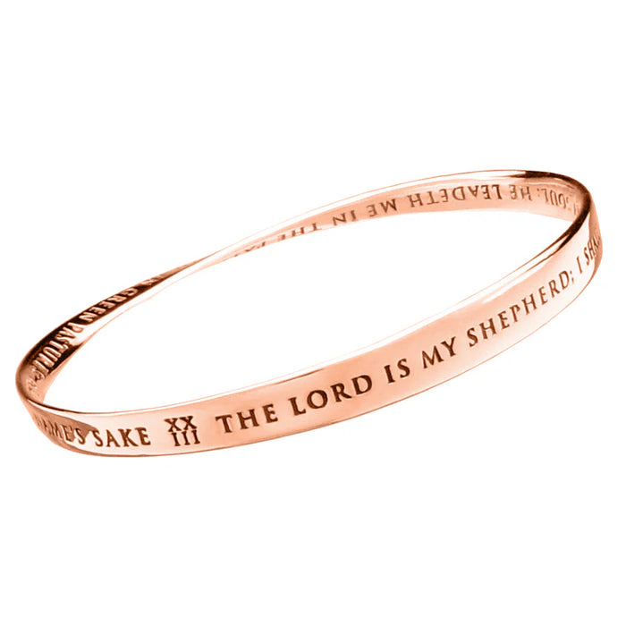 Lord Is My Shepherd - Psalm 23:1 14K Gold Bracelet