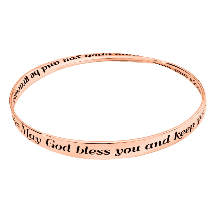 May God Bless You and Keep You - Numbers 6:24-26 14K Gold Bracelet