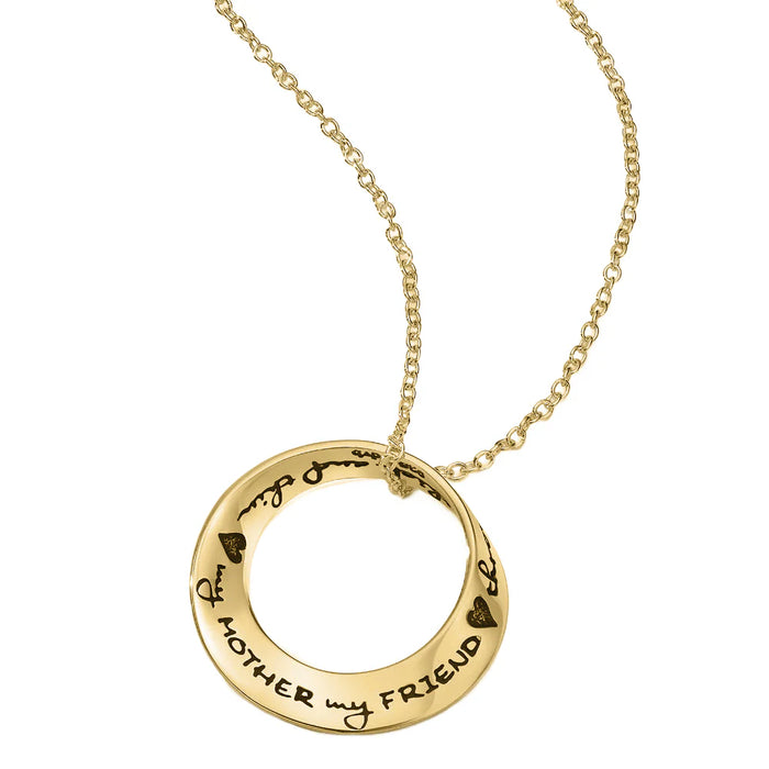 My Mother My Friend Through Thick And Thin 14K Gold Necklace