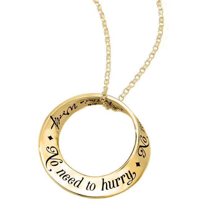 No Need To Be Anyone But Yourself - Virginia Woolf 14K Gold Necklace