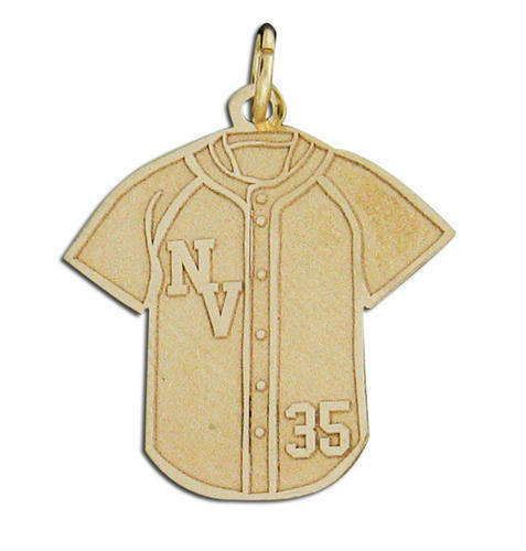 Baseball Jersey Pendant w/ Name & Number Jewelry