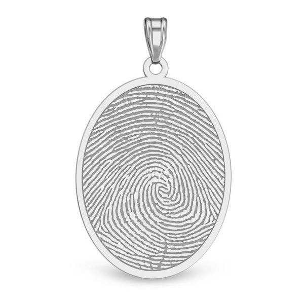 Oval Custom Print Medal Jewelry