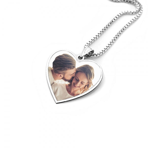 Heart with Border Photo Pendant Charm Jewelry