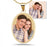 Oval with Thin Border Photo Pendant Charm Jewelry