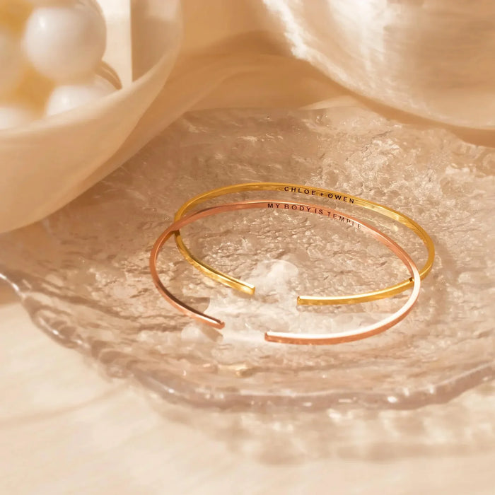 Sterling Silver Skinny Cuff Bracelet-Jewelry-Anavia-Afterlife Essentials