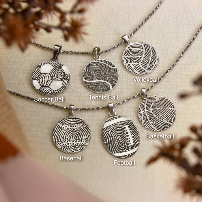 Personalized Fingerprint Jewelry- Sports