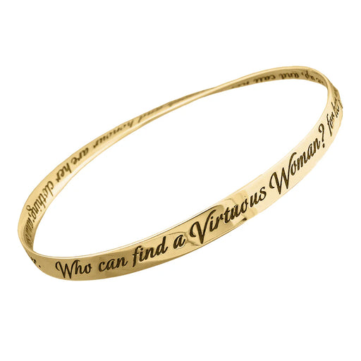 Strength and Honour - Proverbs 31 14K Gold Bracelet