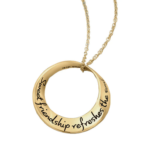 Sweet Friendship Refreshes the Soul 14K Gold Necklace