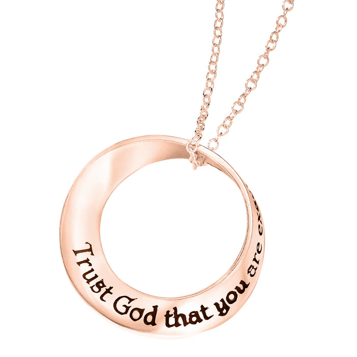 Trust God 14K Gold Necklace