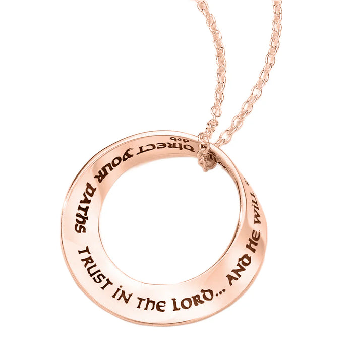 Trust in the Lord - Proverbs 3:5-6 14K Gold Necklace