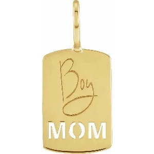 Engravable Pierced Mom Pendant 88208