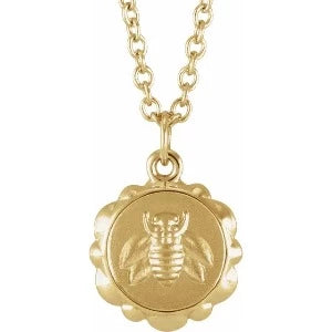 Bee Medallion 16-18" Necklace 87478