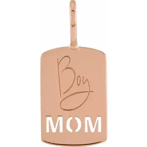 Engravable Pierced Mom Pendant 88208