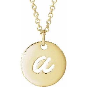 Initial Script 16-18" Necklace 88227